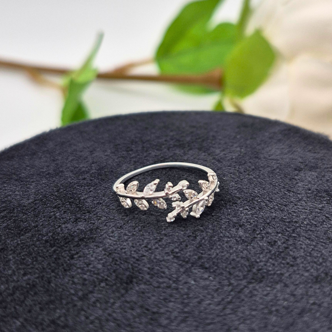 Classic zirconia silver jewellery UK — stacking rings, studs, initial bracelets and necklaces — Lilies of the Valley
