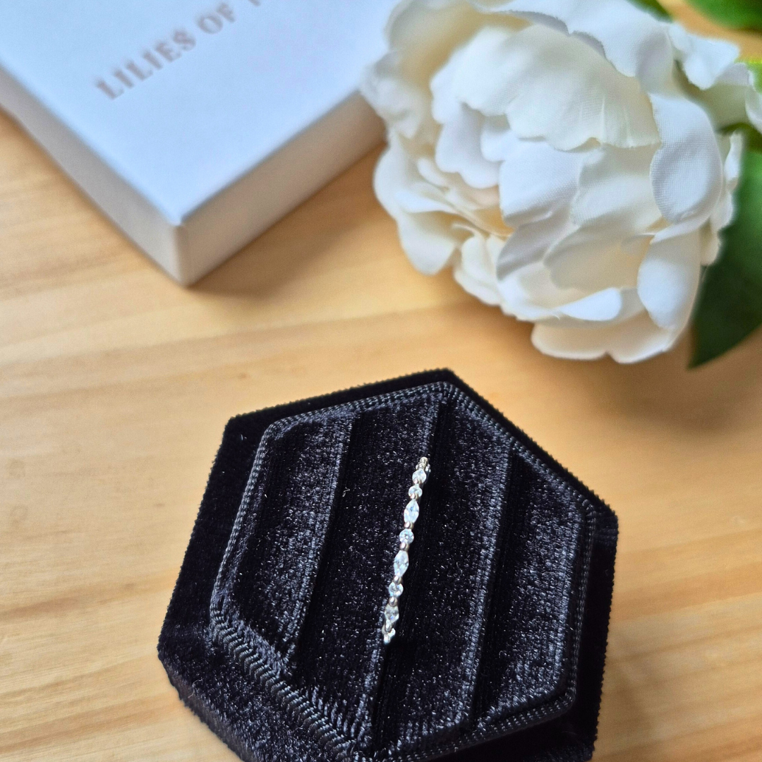 Ivy Circle Ring – Silver Stacker Eternity Ring