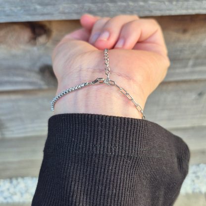 Moissanite Half Tennis Bracelet - Dewdrop Whisper
