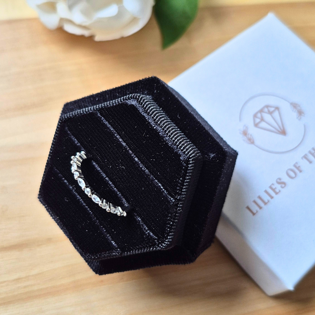 Ivy Circle Ring – Silver Stacker Eternity Ring