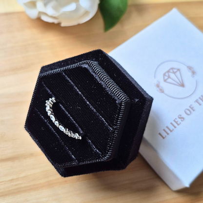 Ivy Circle Ring – Silver Stacker Eternity Ring