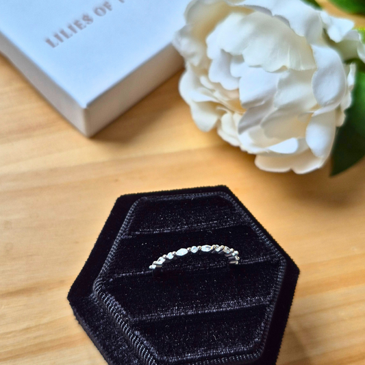 Ivy Circle Ring – Silver Stacker Eternity Ring