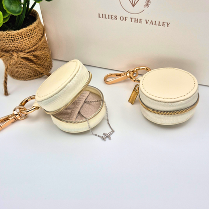 Blossom Capsule - Portable Jewellery Case with Keychain Clip