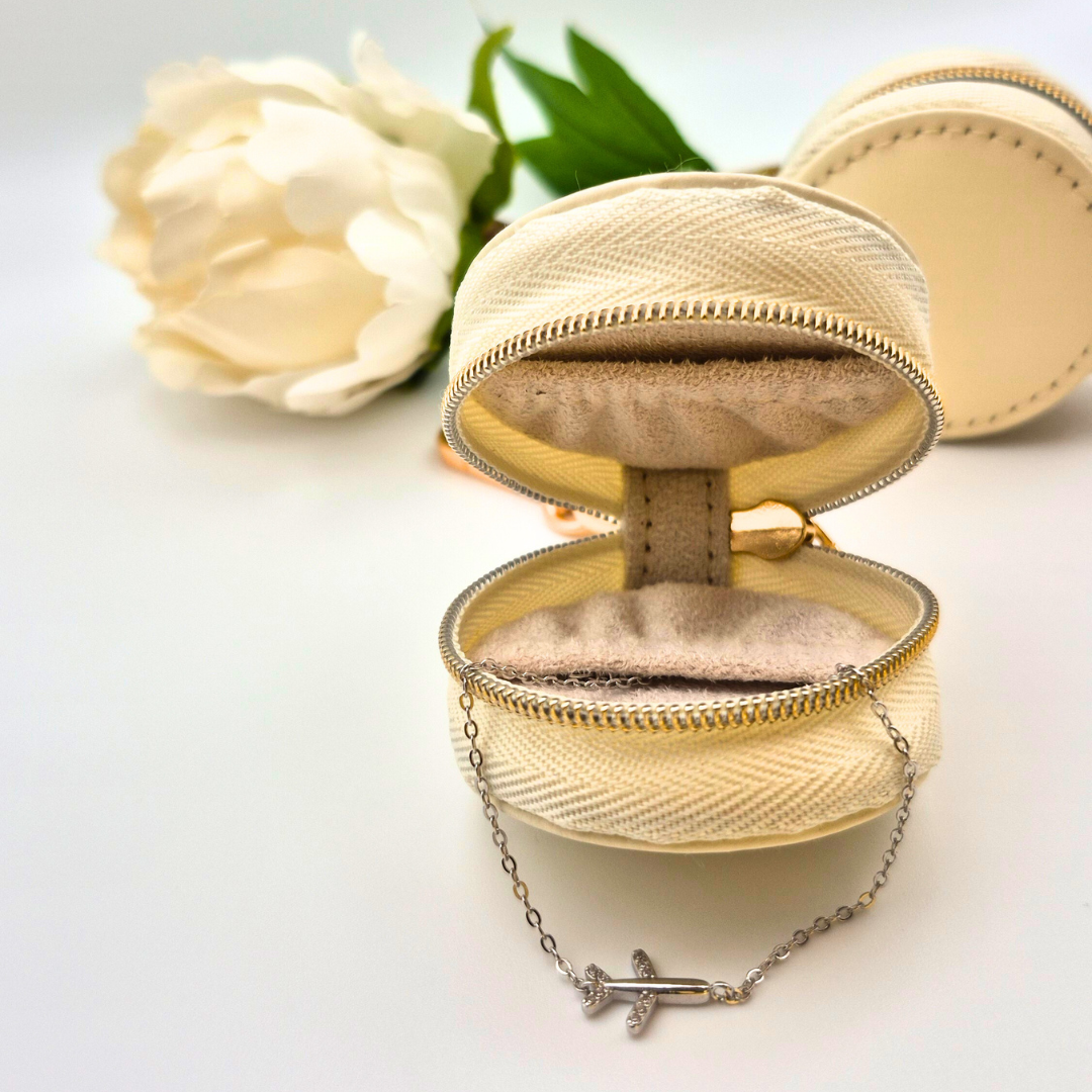 Blossom Capsule - Portable Jewellery Case with Keychain Clip