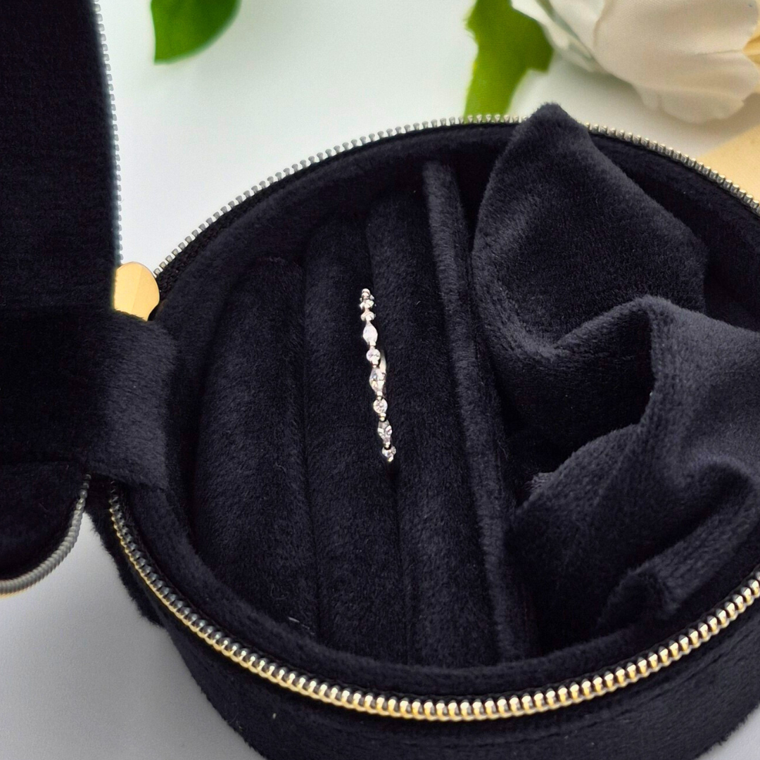 Ivy Circle Ring – Silver Stacker Eternity Ring