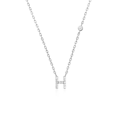 Valley Letter Necklace – Delicate Sterling Silver Chain with Custom Initial Pendant