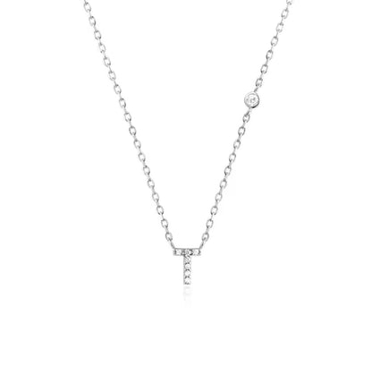 Valley Letter Necklace – Delicate Sterling Silver Chain with Custom Initial Pendant