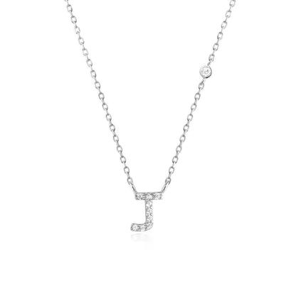 Valley Letter Necklace – Delicate Sterling Silver Chain with Custom Initial Pendant