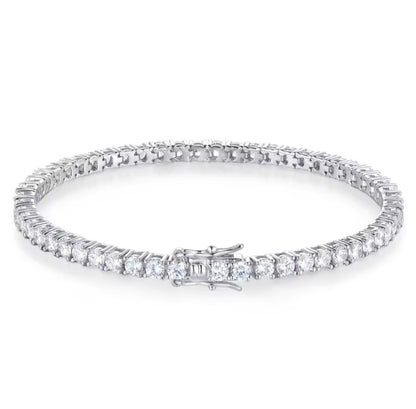 Moissanite Tennis Bracelet in 925 Sterling Silver | River