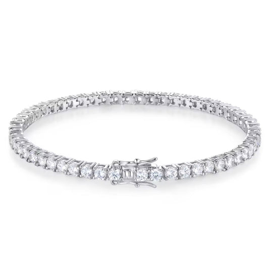 Moissanite Tennis Bracelet in 925 Sterling Silver | River