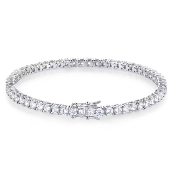 Moissanite Tennis Bracelet in 925 Sterling Silver | River