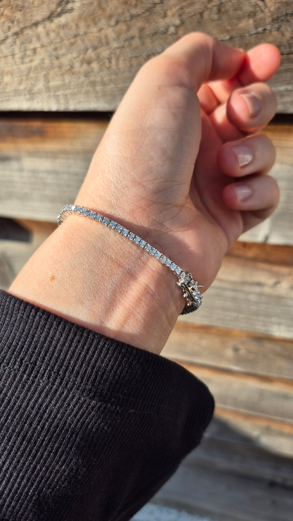 Moissanite Tennis Bracelet in 925 Sterling Silver | River